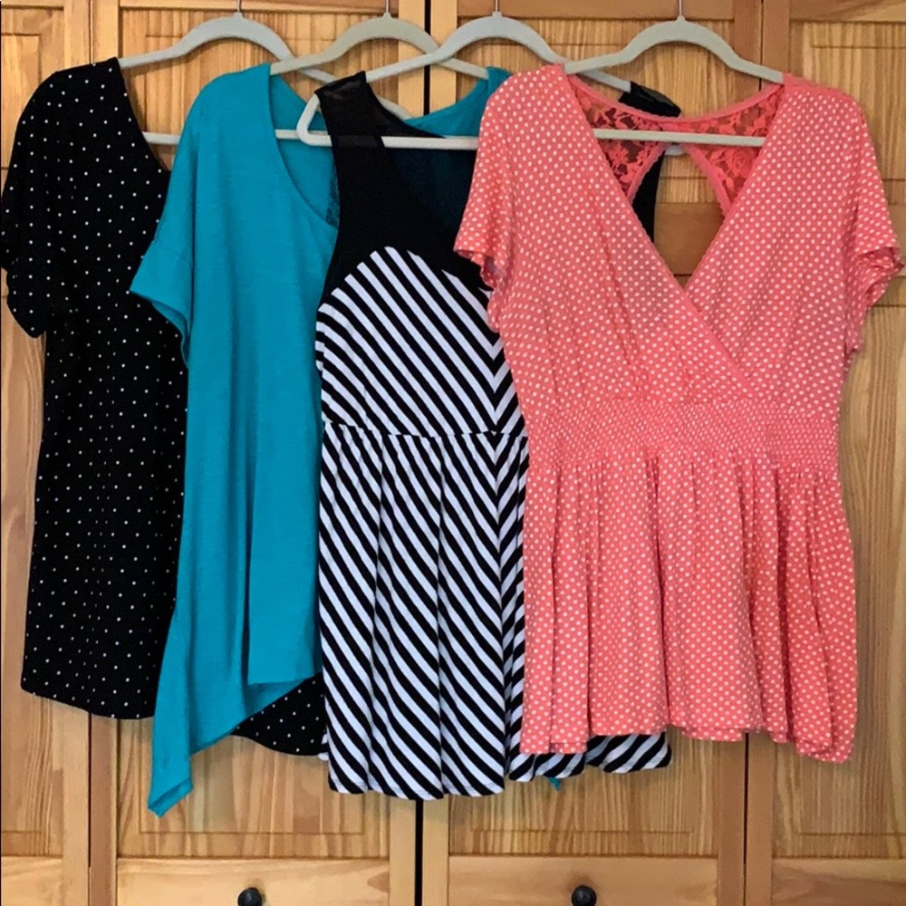 Lot of 4 Size 2 Torrid Tops
